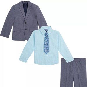 NAUTICA Little Boys Pindot Suit Set, 4 Piece